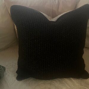 Pottery Barn Navy Blue And White Sherpa Pillow Cover Only